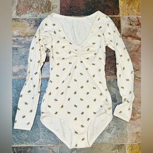 ARQ printed cotton bodysuit size Small